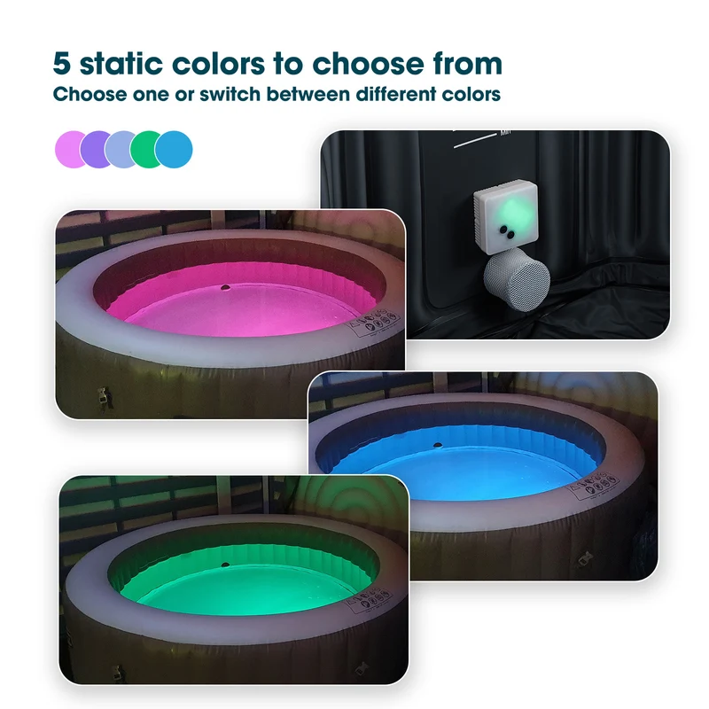 Waterproof LED Light for Spas & Pools – 5 Colors