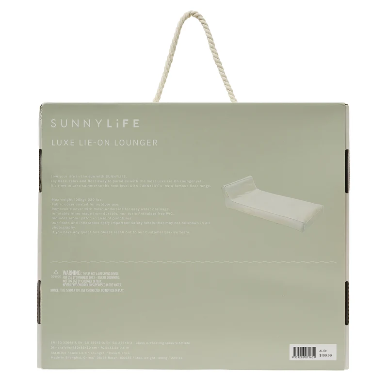 Luxe Lie-On Lounger - Casa Blanca