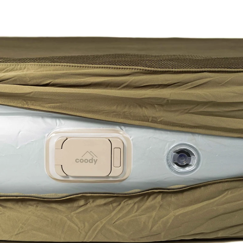 Coody Air Mattress Green Queen (197×150×35 cm) – Premium Air Bed with Built-in Pump