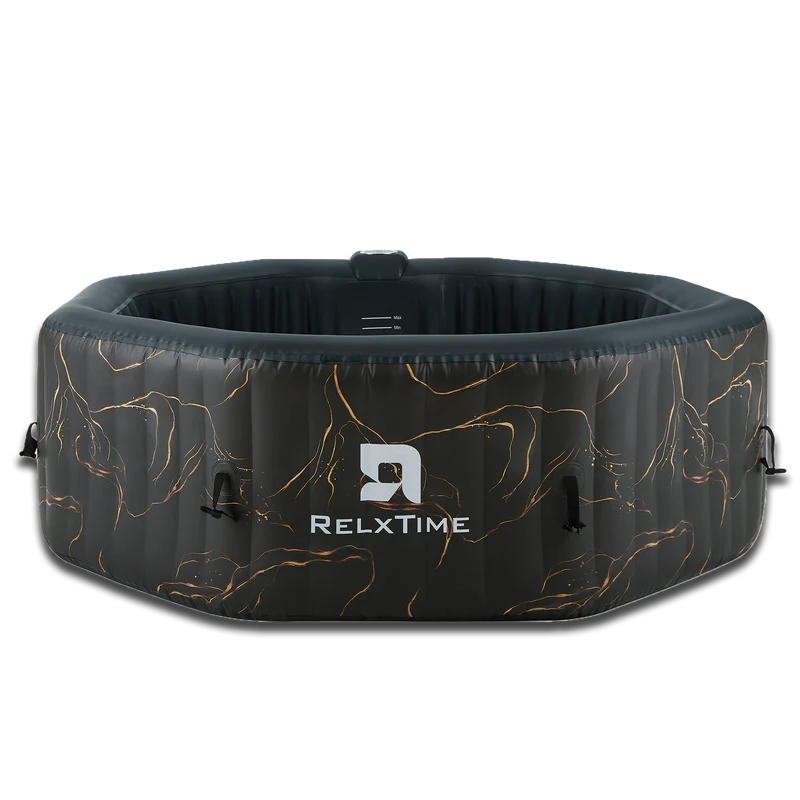 Octagonal Inflatable Hot Tub - Black Gold Edition-CA