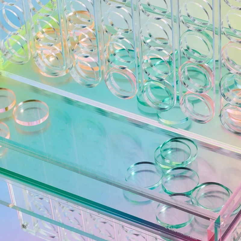 Mini Lucite 4 In A Row - Aurora