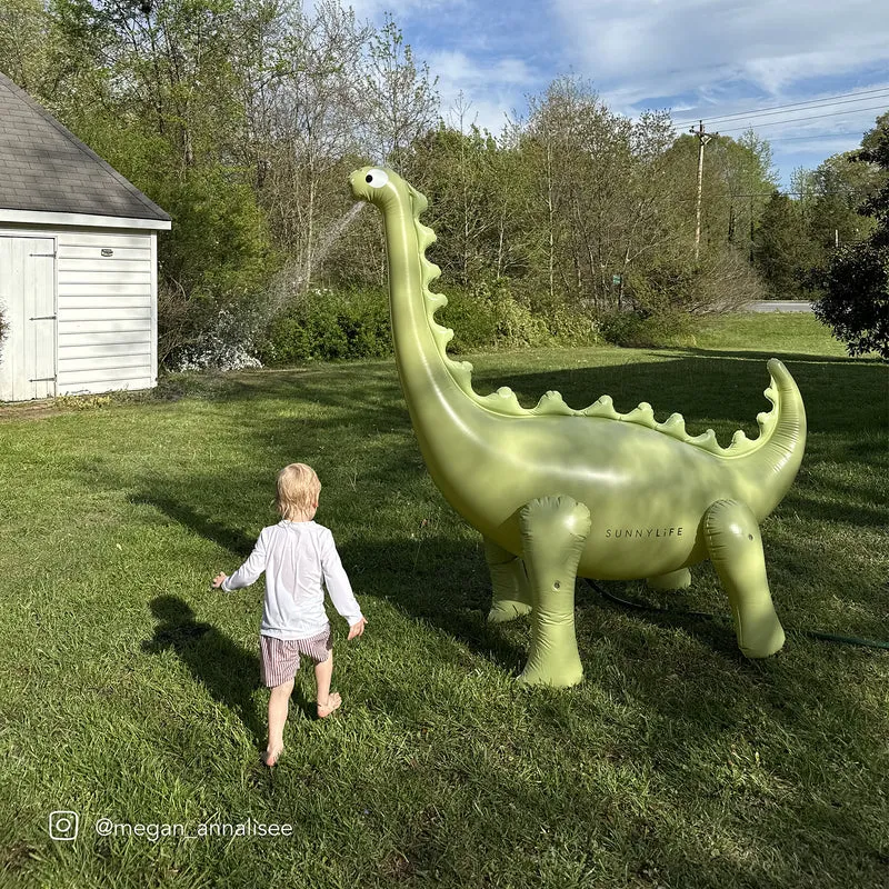 Inflatable Giant Dino Sprinkler - Into the Wild Khaki
