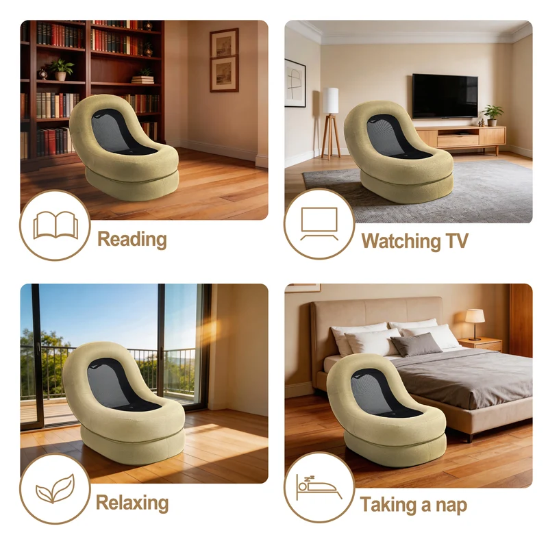 Portable Moon Air Lounger Chair – Camping, Beach & Outdoor