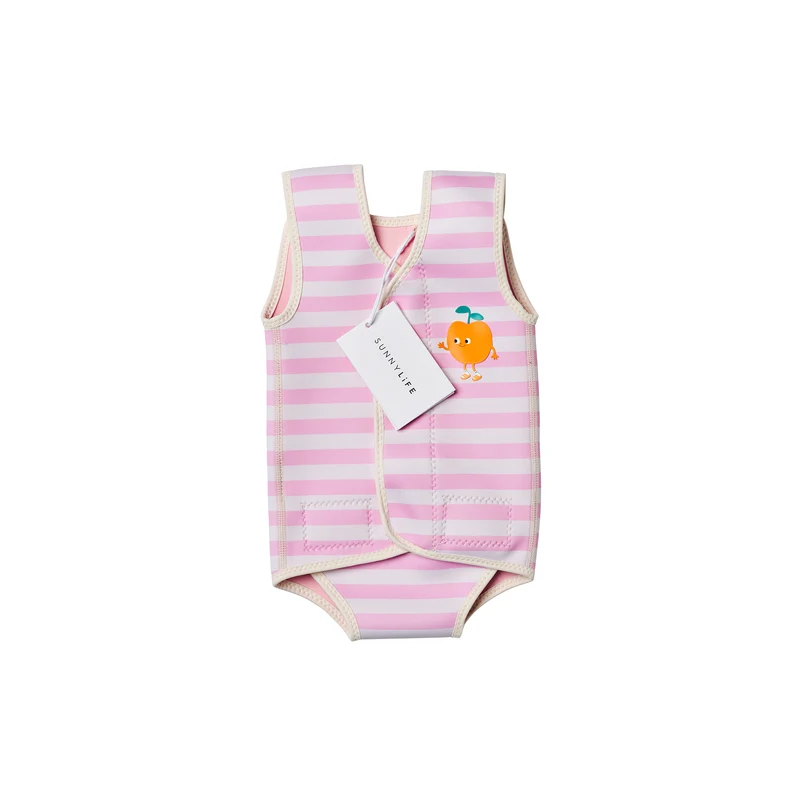 Baby Wetsuit - Poppy the Peach Pink Stripe
