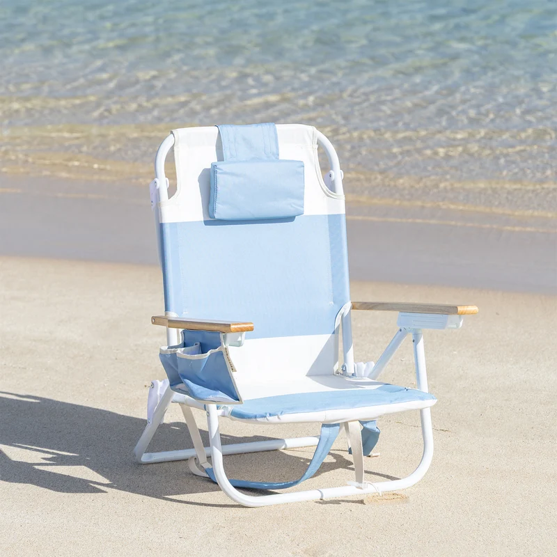 Deluxe Beach Chair - La Mer Med Blue
