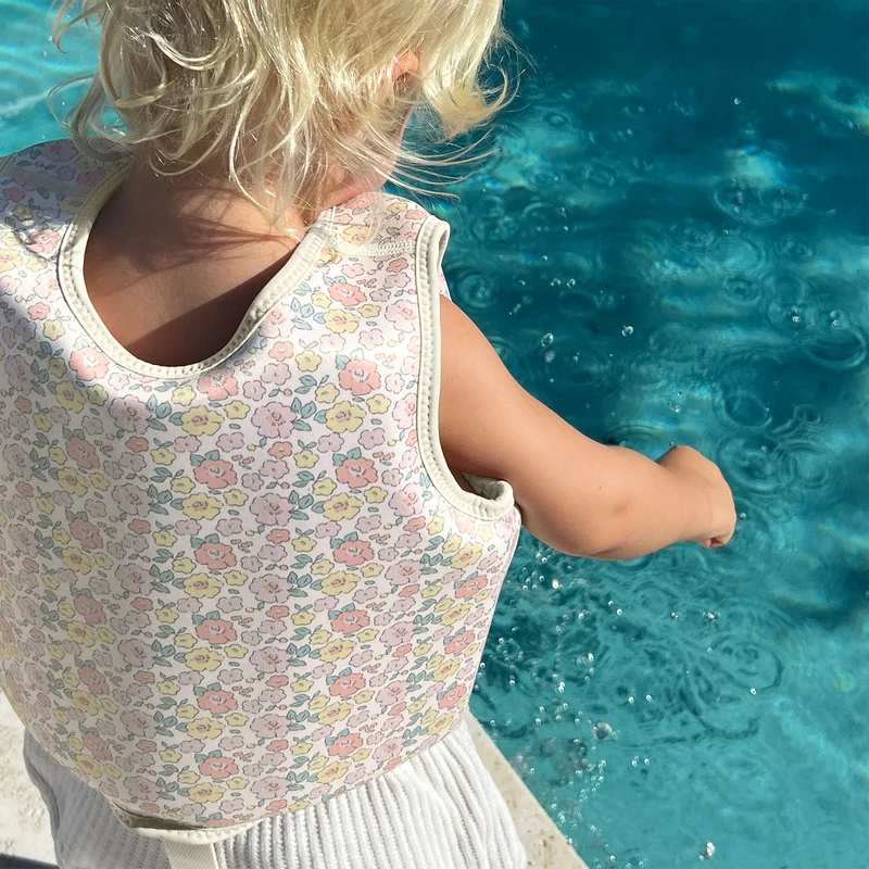 Kids Swim Vest 1-2 - Into the Garden Ditsy Floral