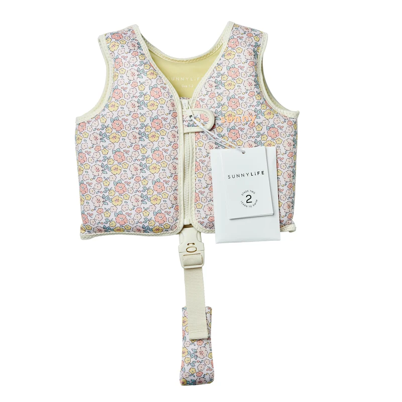 Kids Swim Vest 1-2 - Into the Garden Ditsy Floral