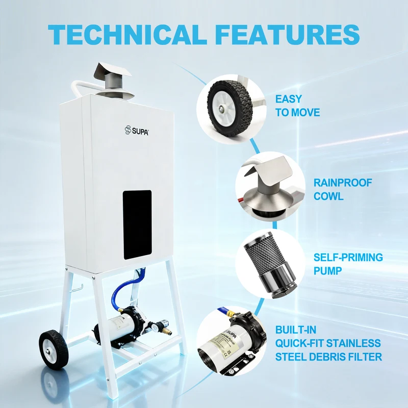Portable Tankless Gas Water Heater 3100W for Camping & RV
