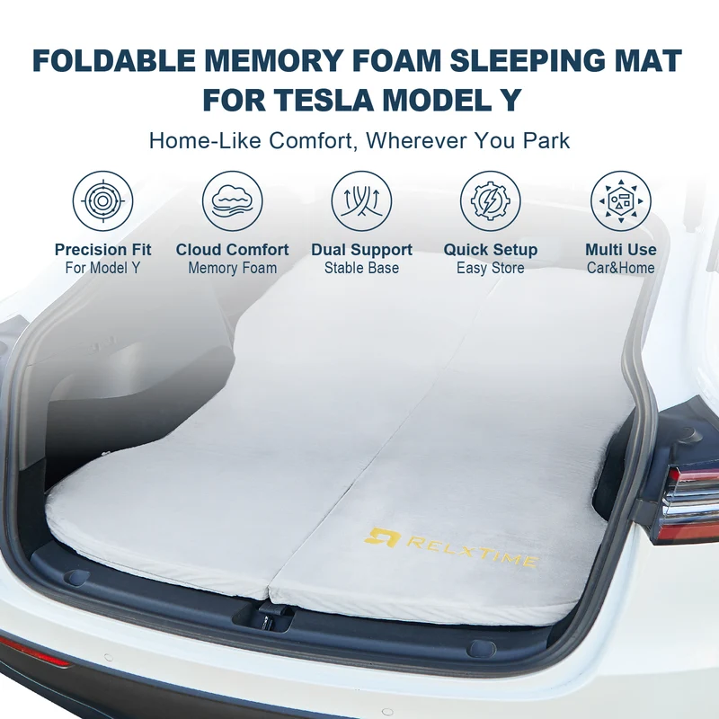Tesla Model Y Memory Foam Camping Mattress