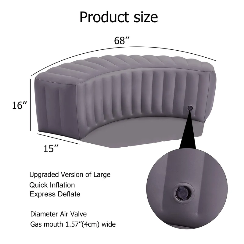 Relxtime Hot Tub Inflatable Curved Surround Bench