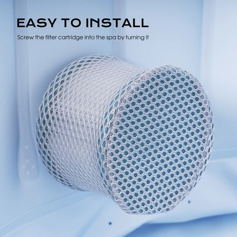 2-Pack Replacement Spa Filters – White