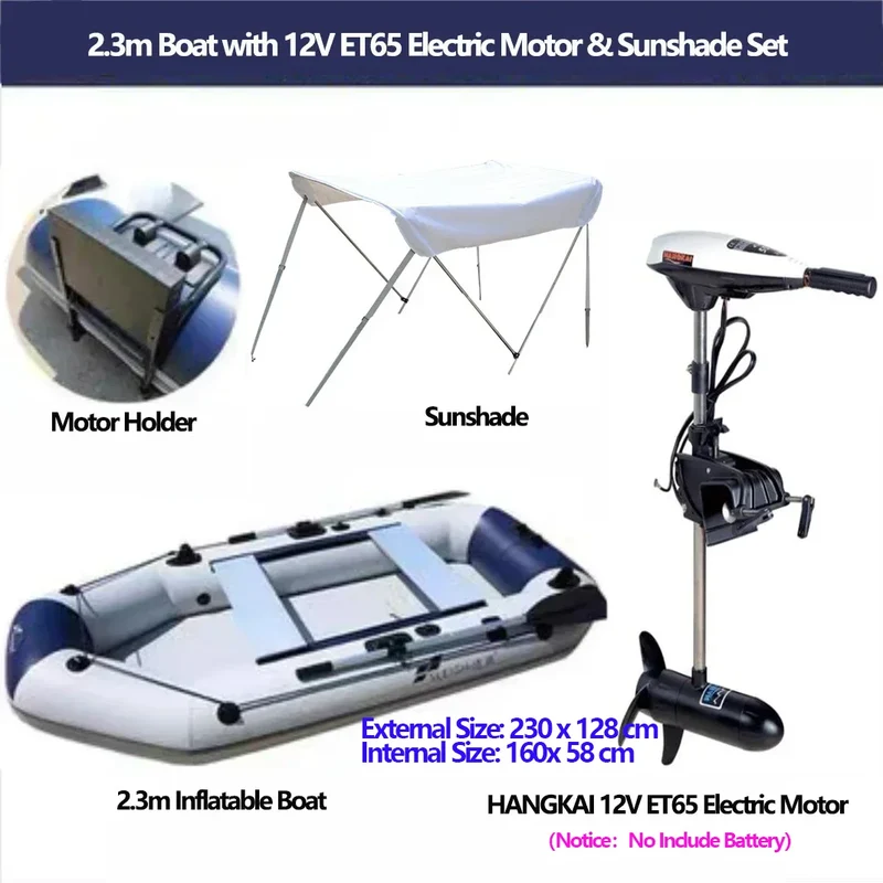 Bateau Gonflable Pêche Moteur Électrique