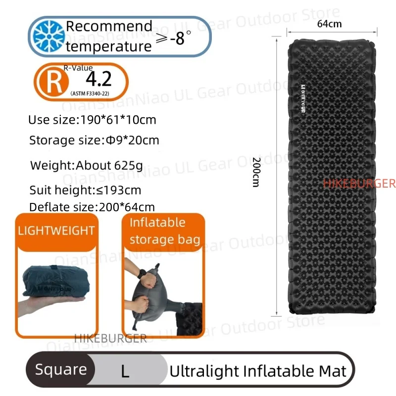 Tapis de Couchage Gonflable Ultra-Léger Randonnée