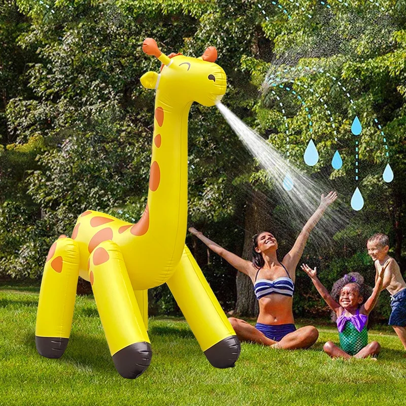 Décoration Gonflable Girafe Jungle Jardin