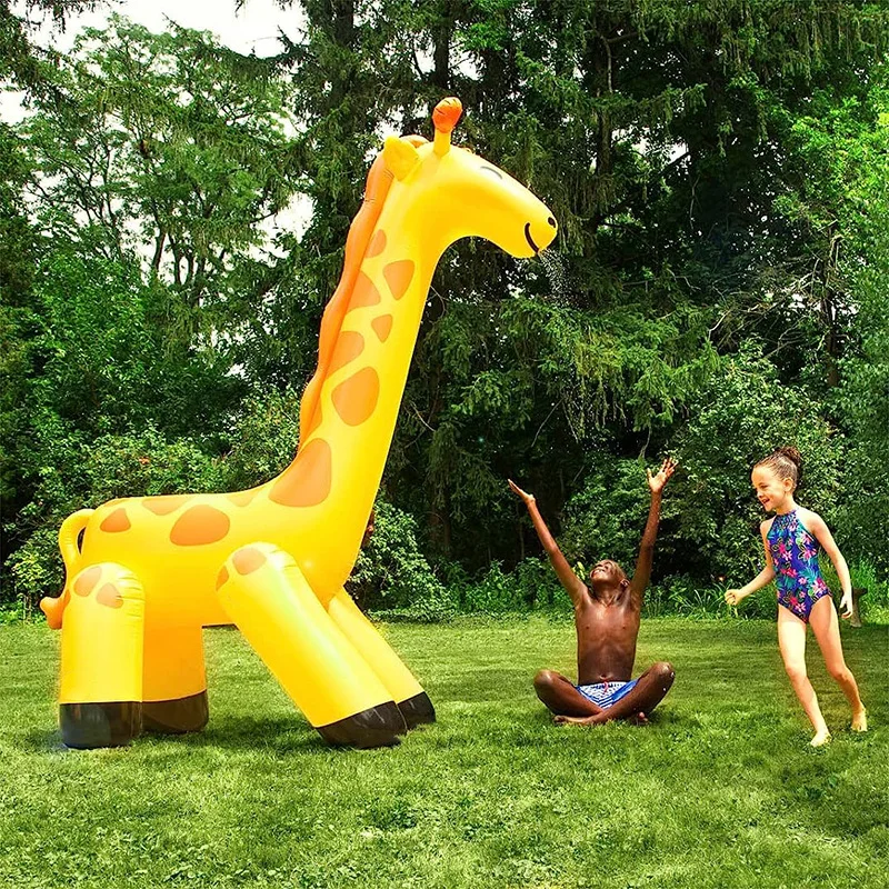 Décoration Gonflable Girafe Jungle Jardin