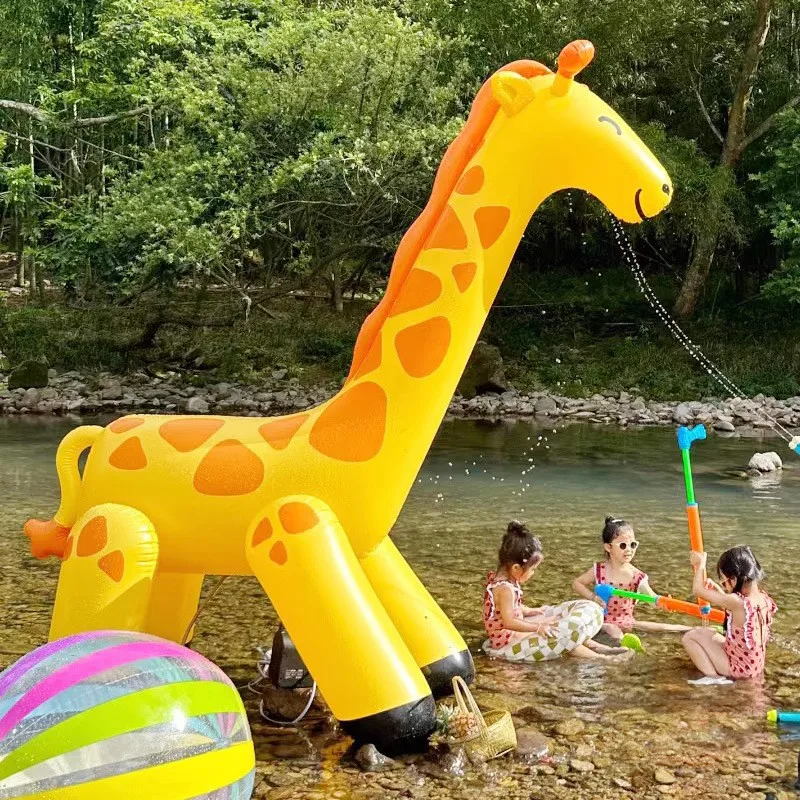 Décoration Gonflable Girafe Jungle Jardin