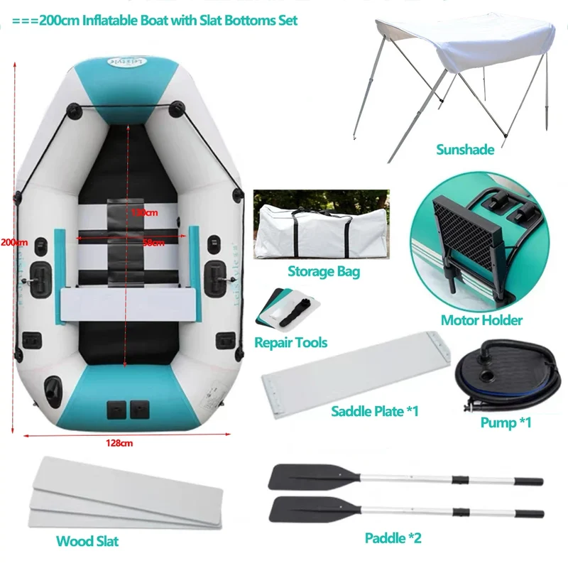 Bateau Gonflable Pont PVC Épaissi