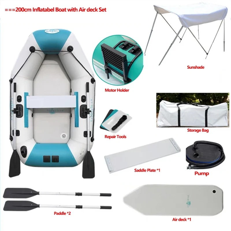Bateau Gonflable Pont PVC Épaissi