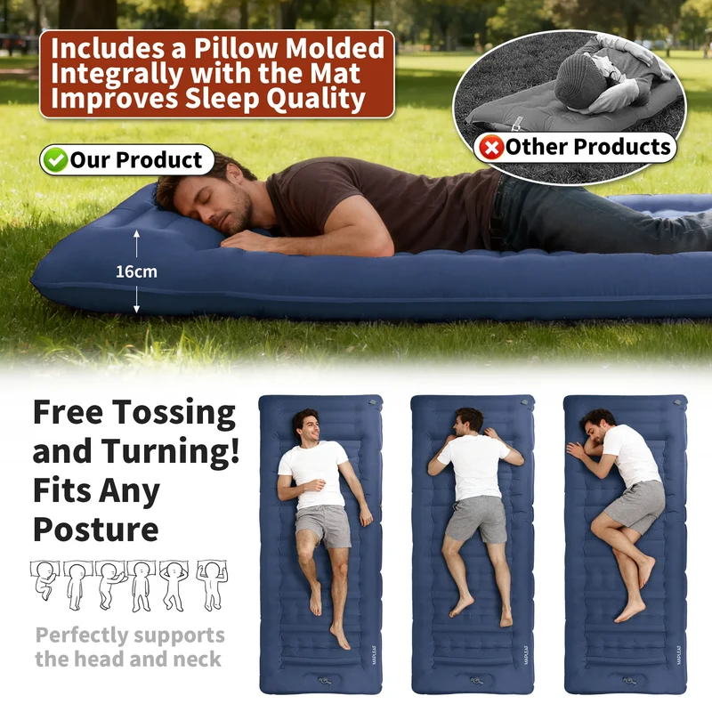 Matelas de Camping Gonflable Auto-Gonflant