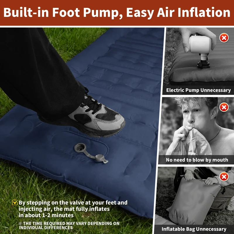 Matelas de Camping Gonflable Auto-Gonflant