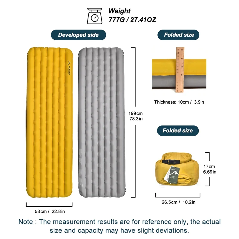 Matelas de Camping Gonflable Ultra-Léger