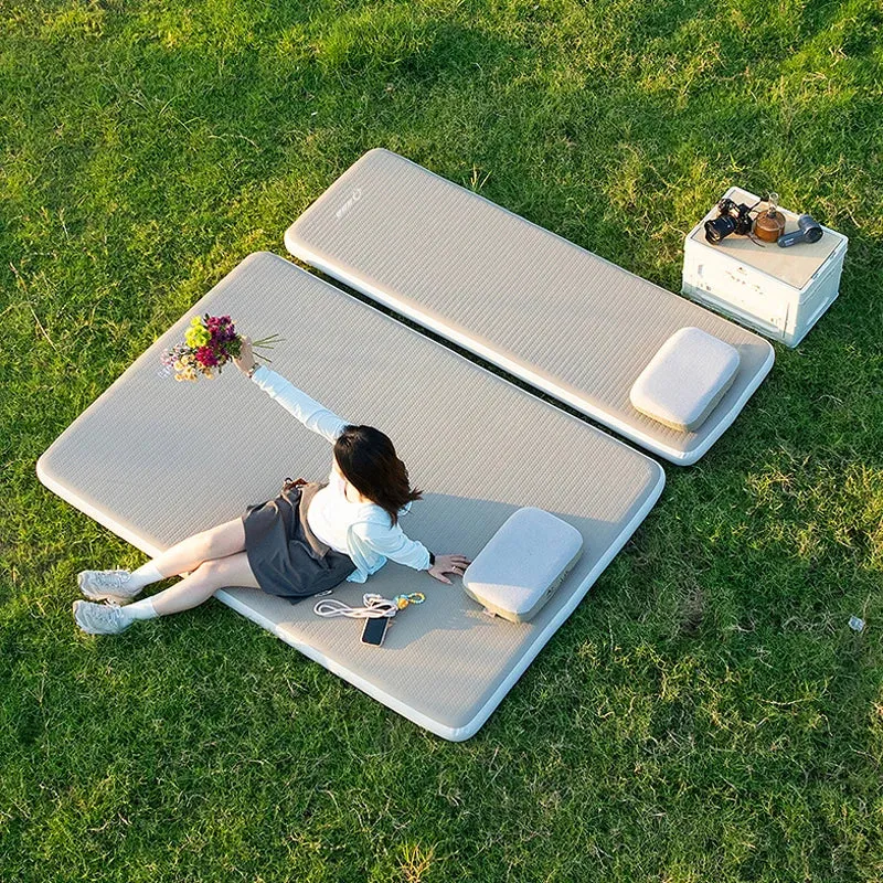 Matelas de Camping Gonflable Compact Pliable