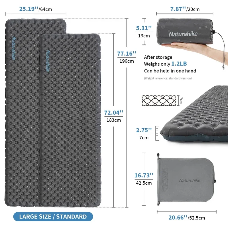Matelas de Camping Gonflable Ultraléger