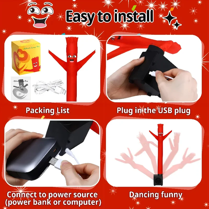Décoration Gonflable Danseur Bureau USB