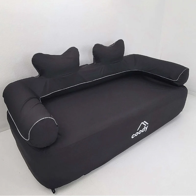 Coody Air Sofa Black - Inflatable Camping Couch with Built-In Pump