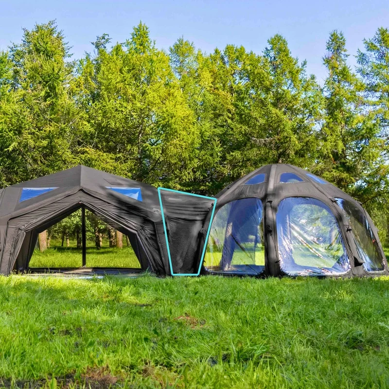 Coody Tent Connector Dome+3.6 (Black) - for Aurora Dome-to-Tent(17.2, 13.6, Hub, 10)