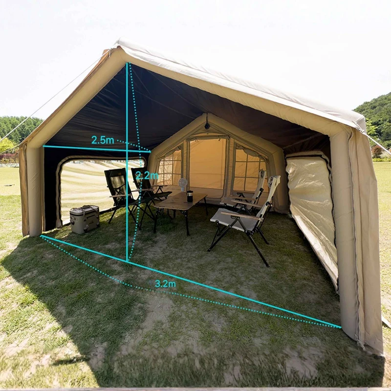 Coody AirTarp Inflatable Canopy Extension for 8.0 AirTents – Beige