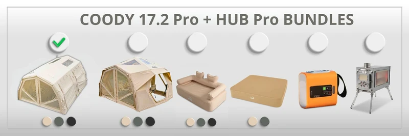 Create Your Coody Familia AirTent 17.2 PRO and Hub PRO Bundle