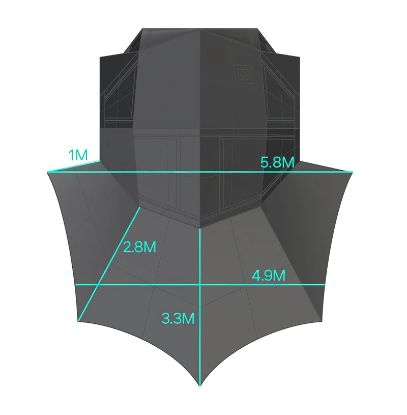 Coody Bestona Black Inflatable Tent for Camping (2-4 person)