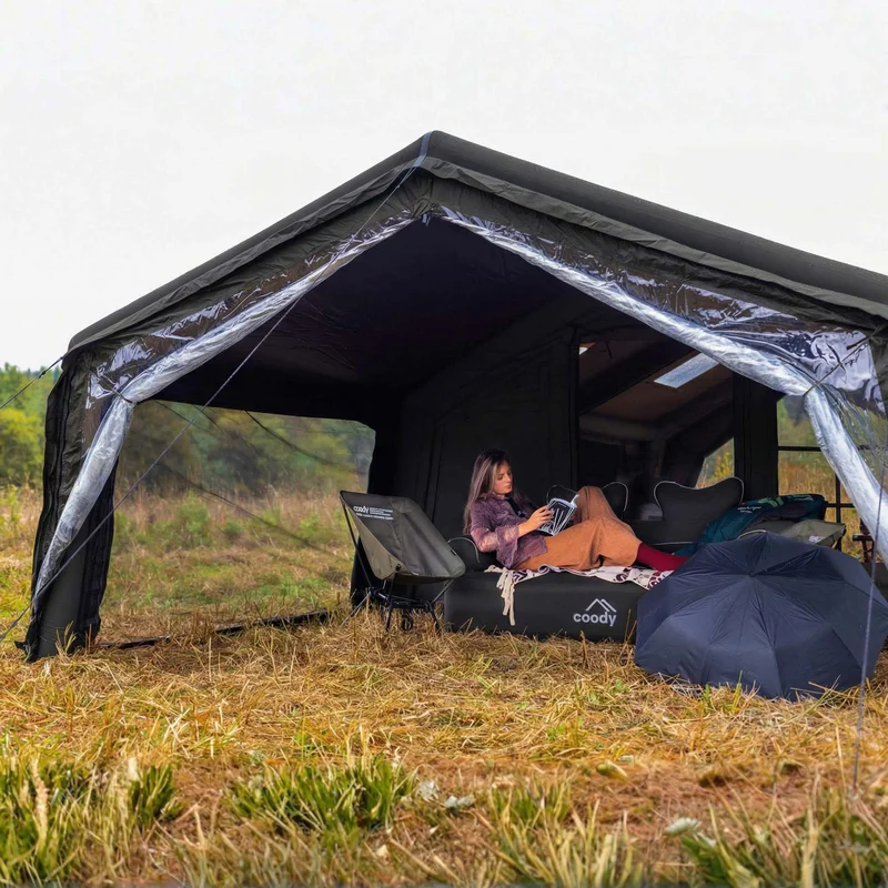 Coody AirTarp Inflatable Canopy Extension for 17.2, 13.6, 10.0 & Hub AirTents – Black