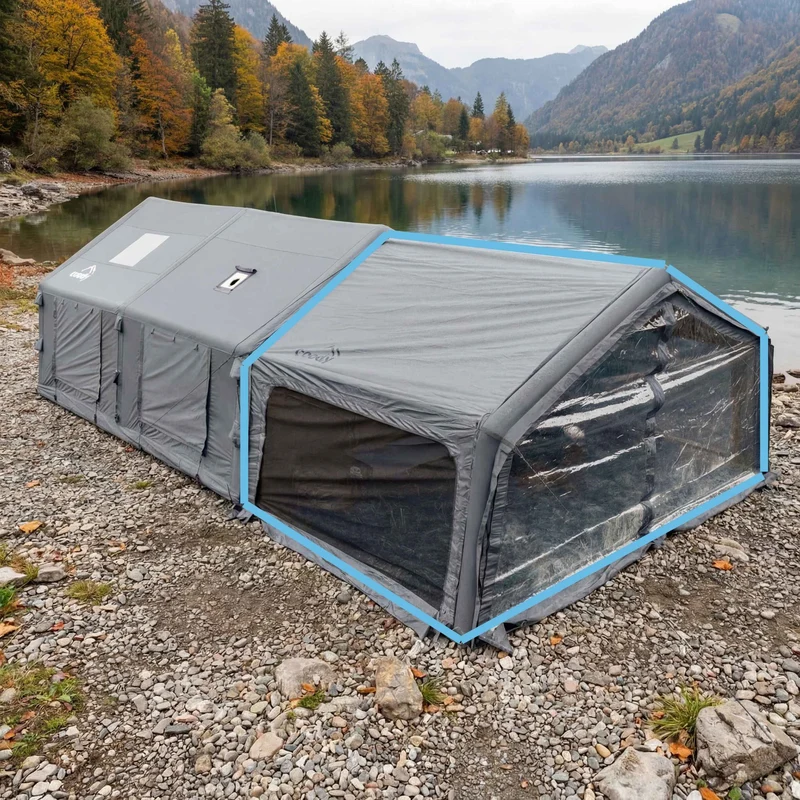 Coody AirTarp Inflatable Canopy Extension for 17.2, 13.6, 10.0 & Hub AirTents – Gray