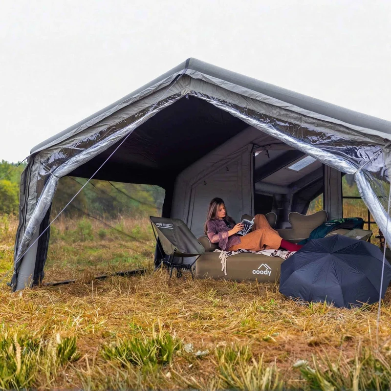 Coody AirTarp Inflatable Canopy Extension for 17.2, 13.6, 10.0 & Hub AirTents – Gray