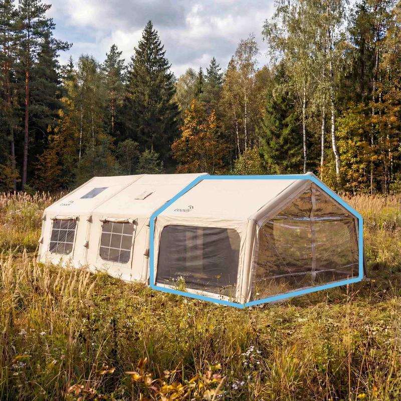 Coody AirTarp Inflatable Canopy Extension for 17.2, 13.6, 10.0 & Hub AirTents – Beige