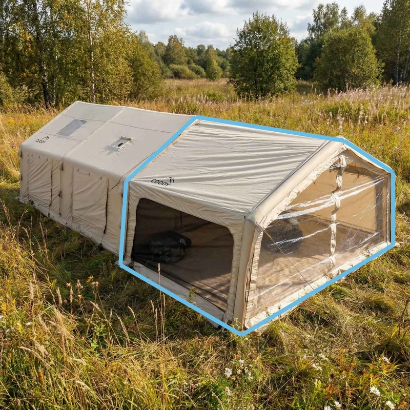 Coody AirTarp Inflatable Canopy Extension for 17.2, 13.6, 10.0 & Hub AirTents – Beige