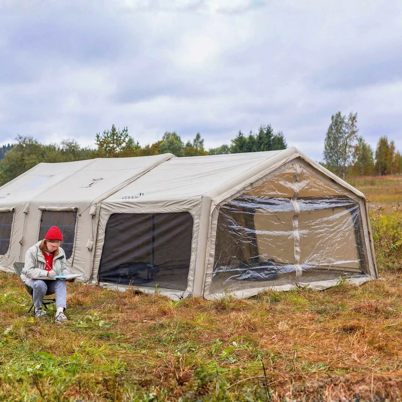 Coody AirTarp Inflatable Canopy Extension for 17.2, 13.6, 10.0 & Hub AirTents – Beige