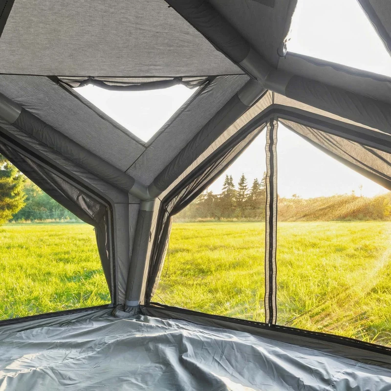 Coody Air Tent Hub Shelter Gray Inflatable Tent for Camping (2-6 Person)