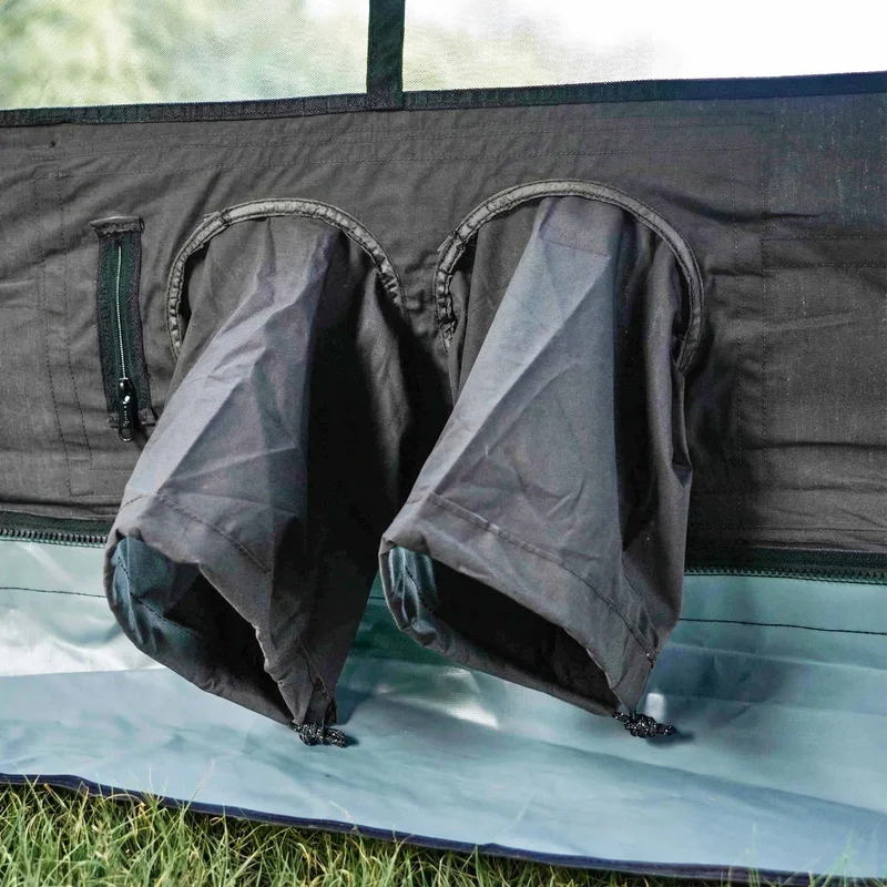 Coody Familia AirTent 13.6 Gray – Inflatable Hot Tent with Stove Jack for Camping, 2–8 People