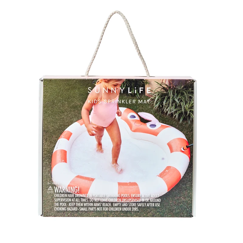 Kids Sprinkler Mat - Poppy the Peach