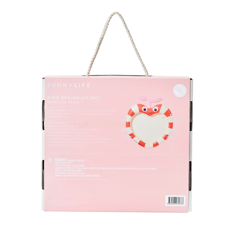 Kids Sprinkler Mat - Poppy the Peach