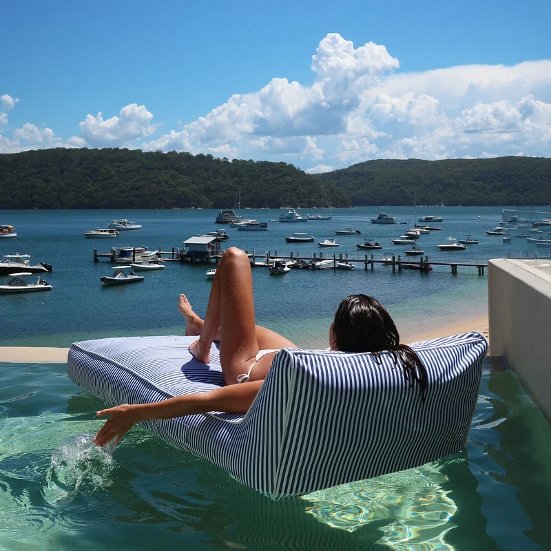Luxe Lie-On Lounger - Le Weekend Navy