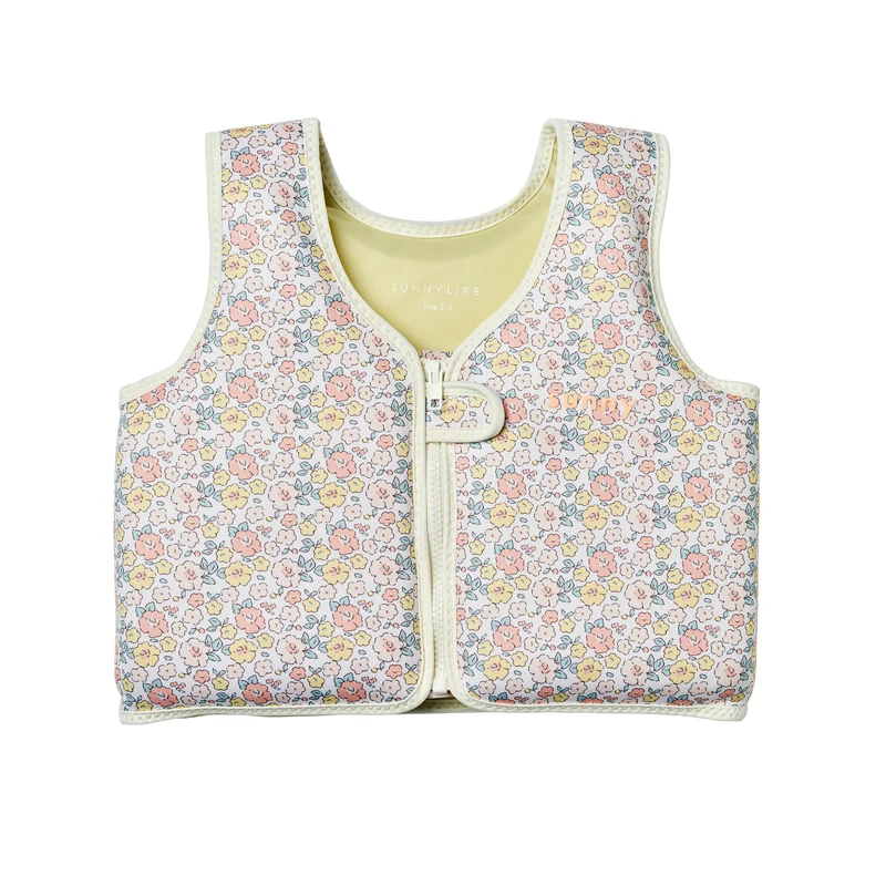 Kids Swim Vest 3-6 - Into the Garden Ditsy Floral
