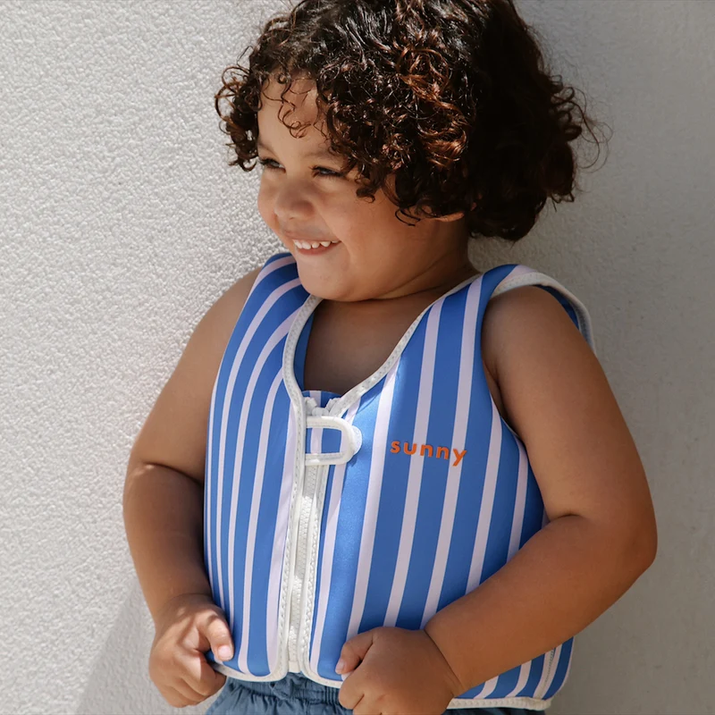 Kids Swim Vest 3-6 - Tino the Tiger Blue