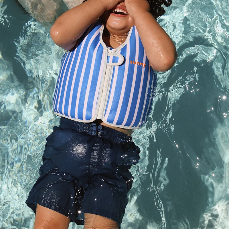 Kids Swim Vest 3-6 - Tino the Tiger Blue