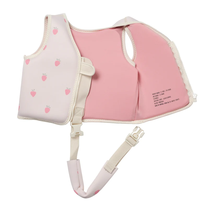 Kids Swim Vest 1-2 - Strawberry Sunshine