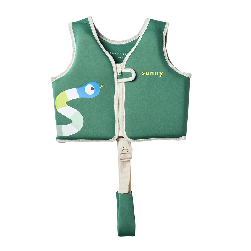 Kids Swim Vest 2-3 - Into the Jungle Green