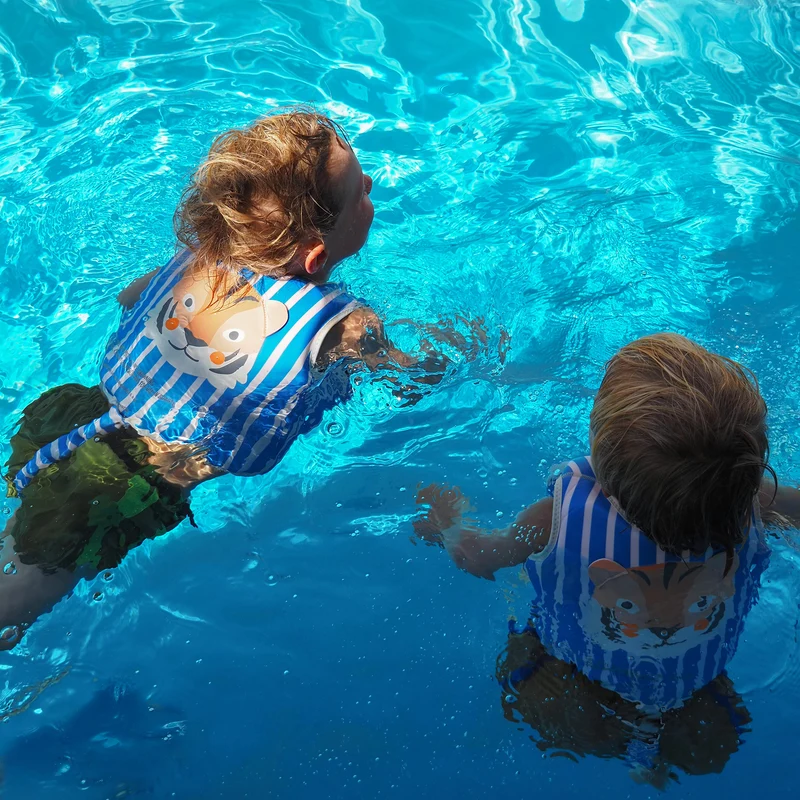 Kids Swim Vest 2-3 - Tino the Tiger Blue